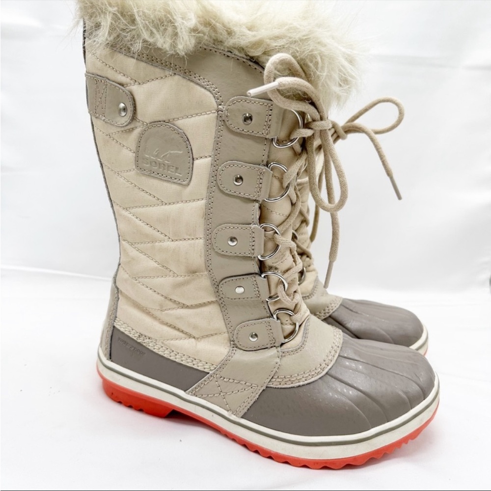 Sorel Tofino II Waterproof Organza Boot cream/red.